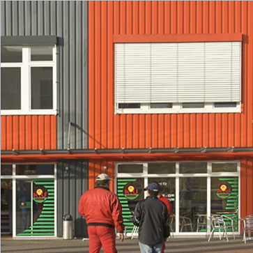 Ausstellungsbild aus Mannheim, Backwarenproduktionsfirma
